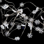 Ghirlanda luminosa fulg de nea, 60 LED-uri