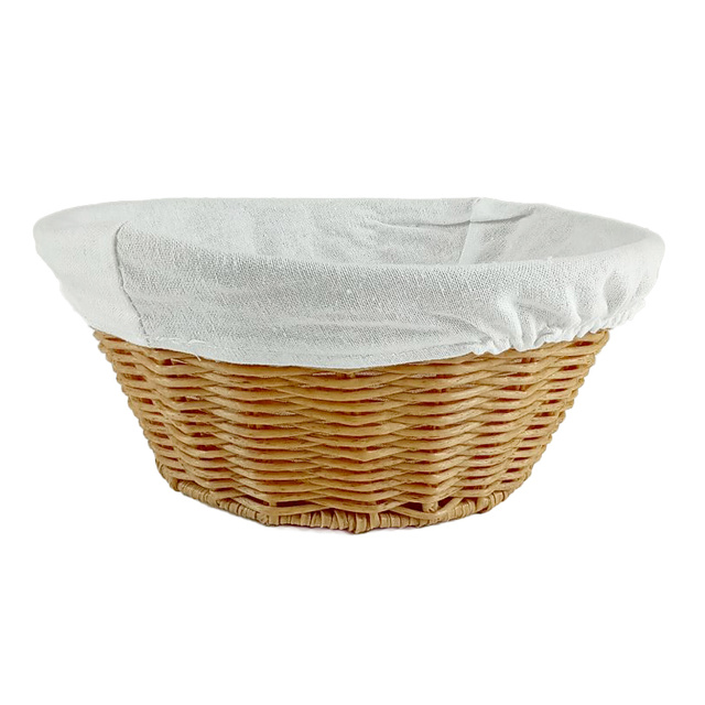 Coș de pâine cu căptușeală din material textil, Ø 25 cm, Kesper