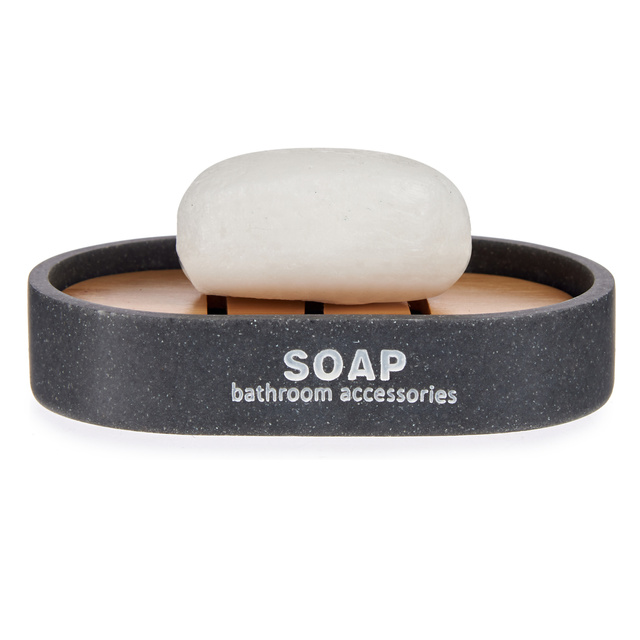 Săpunieră SOAP cu scurgător din bambus