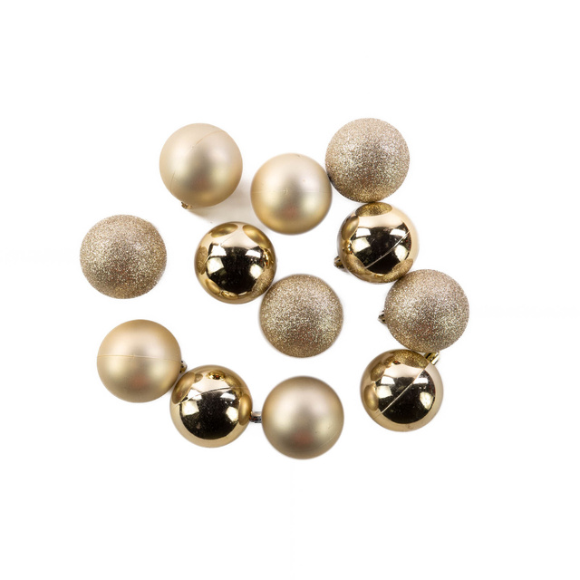 Set globulete de Craciun, 12 bucati, Ø 6 cm