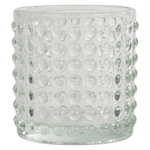 Suport lumanari cu model în relief ARTY, Ø 7 cm