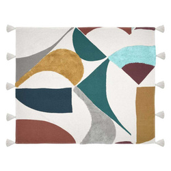 Pătură colorată din bumbac 125 x 150 cm