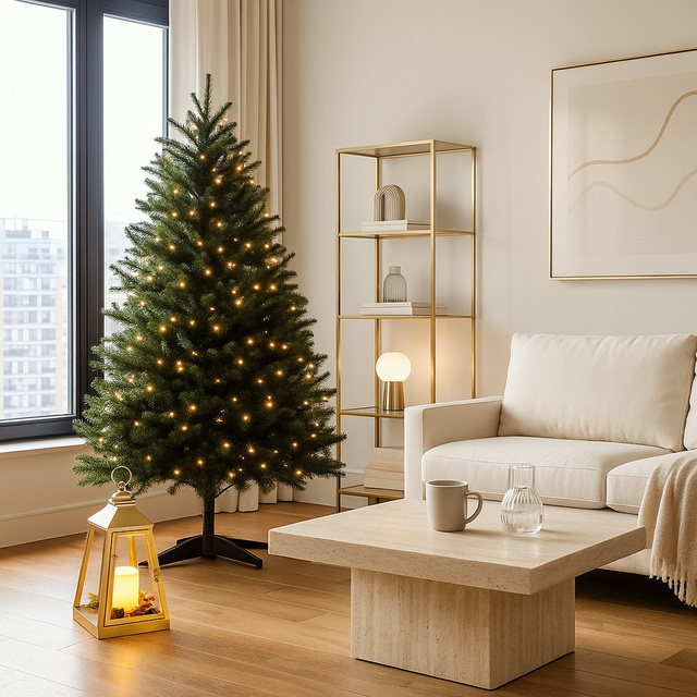 Felinar metalic cu lumanare LED, 32 x 17 cm