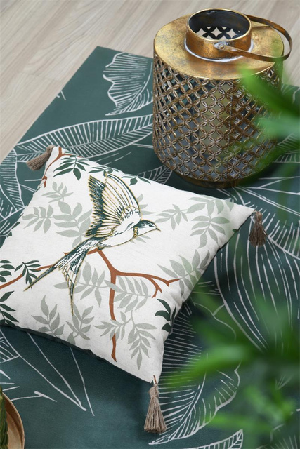 Perna decorativă BOTANYS cu franjuri, 40 x 40 cm