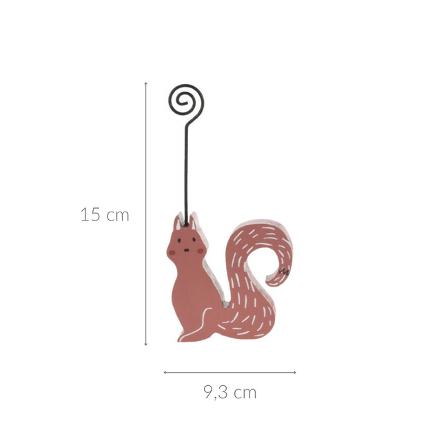 Suport pentru notițe, bază animal, 9,3 x 2 x 15 cm