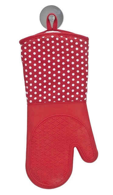 Mănuși de bucătărie din silicon - 2 bucăți în set, WENKO, roșu