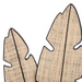 Decoratiune de perete frunze de palmier, 27 x 73 cm