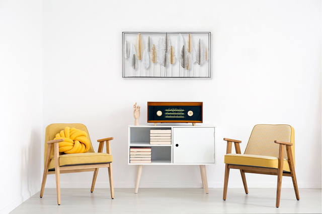 Decor perete cu frunze DECO, 134 x 68 cm