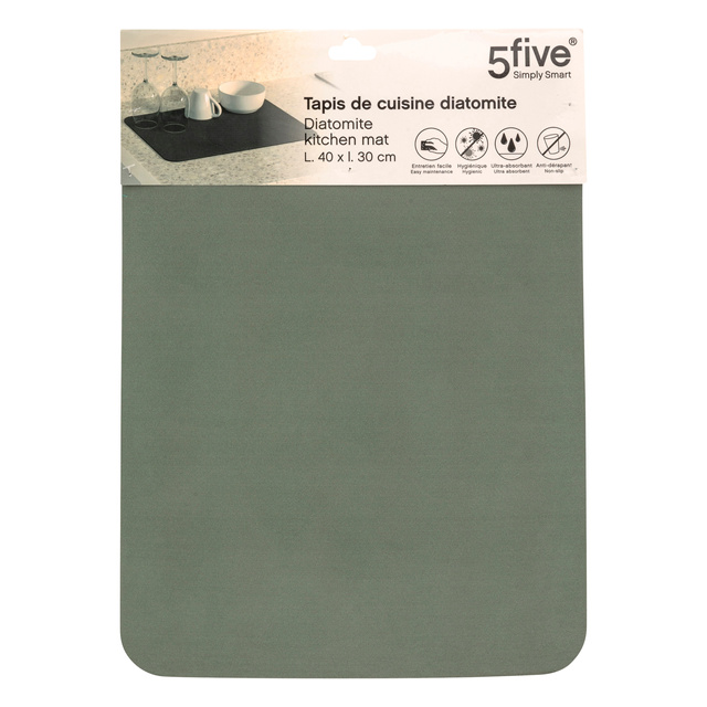 Covoraș de uscare diatomit pentru vase, 40 x 30 cm