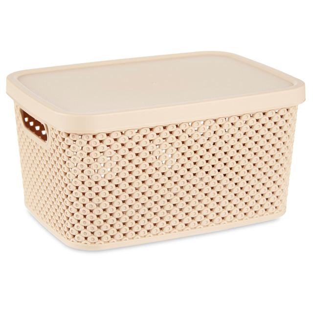 Cos din plastic cu capac, organizator, 3,5 l