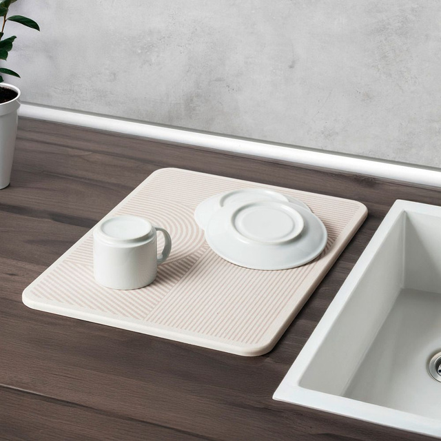 Covoraș de uscare diatomit DAMON, 40 x 30 cm