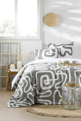 Set lenjerie de pat din bumbac, PINTO, 240 x 220 cm