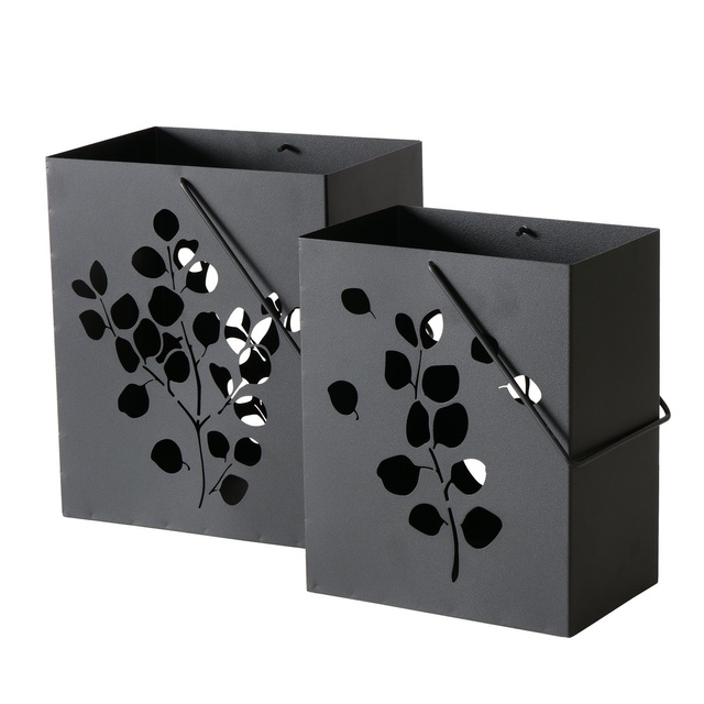 Set 2 felinare metalice Calypso, negru