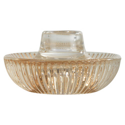 Suport lumanari cu nervuri din sticlă ARTY