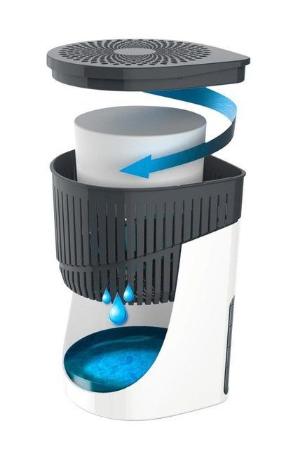 Absorbant de umiditate, uscător de aer + cartuș de 1 kg, WENKO