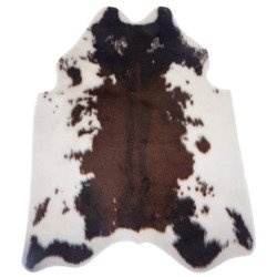 Covor decorativ dormitor, living cu motiv piele de vacă, 94 x 100 cm