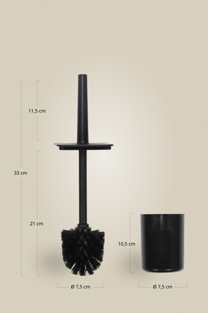 Suport pentru hârtie igienică cu perie de toaletă BALVO