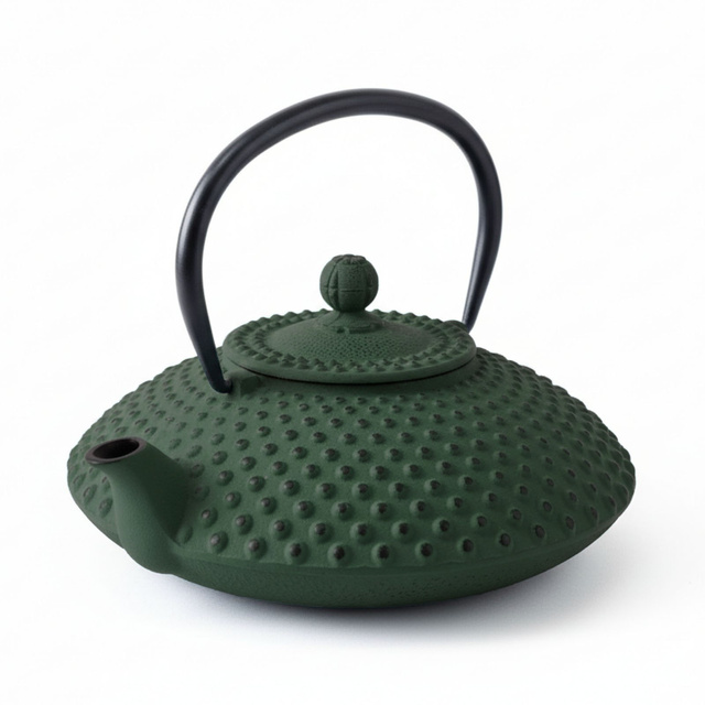 Ceainic din fontă cu infuzor MIKA, 1250 ml, verde închis