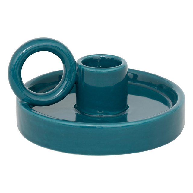 Suport de lumânare ceramic YUCATAN cu mâner mare