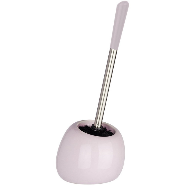 Perie WC cu suport Wenko, Polaris, Roz pastel