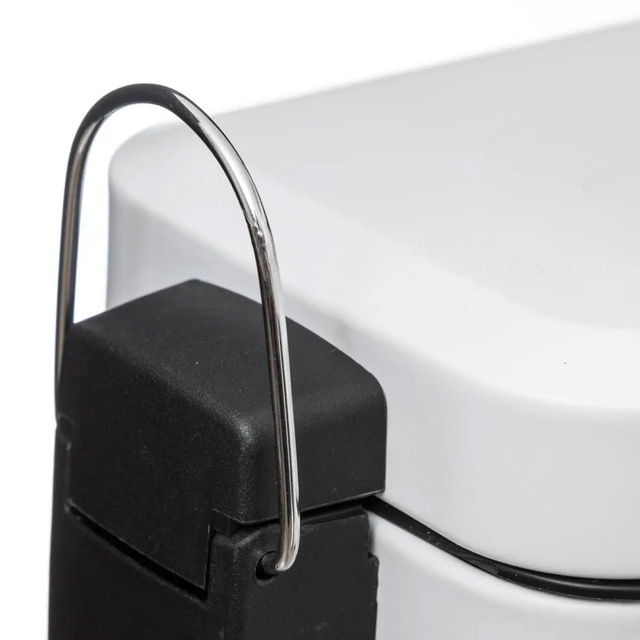 Coș de gunoi cu pedala, Alb, 5 L, Five