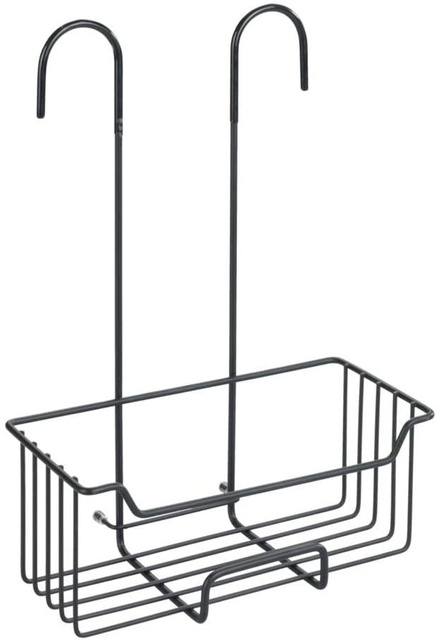 Raft de baie suspendat pe un robinet de duș CADDY MILO, negru, WENKO