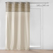 Perdea Jacquard din materiale combinate, CAMALIA, 140 x 240 cm