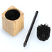 Perie de toaletă cu recipient, bambus, ZELLER