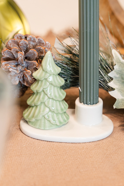 Suport pentru lumanari de Craciun, 8 cm