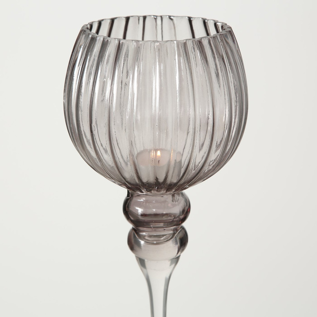 Set 3 sfeșnice din sticlă, Manou