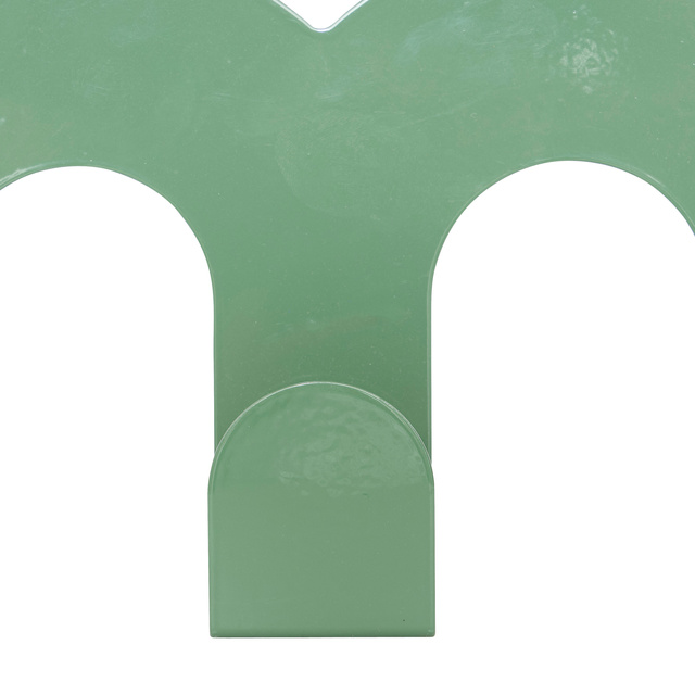 Suport pentru haine de perete ondulat CALLISTA, verde militar, 50 cm