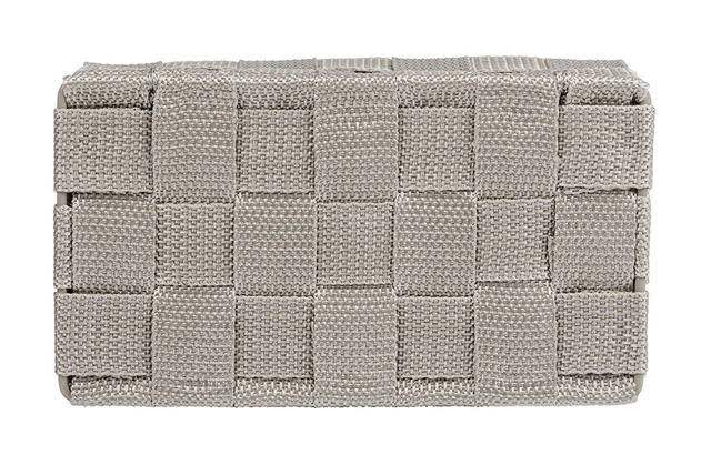 Organizer cu capac ADRIA, recipient pentru baie, WENKO, gri închis