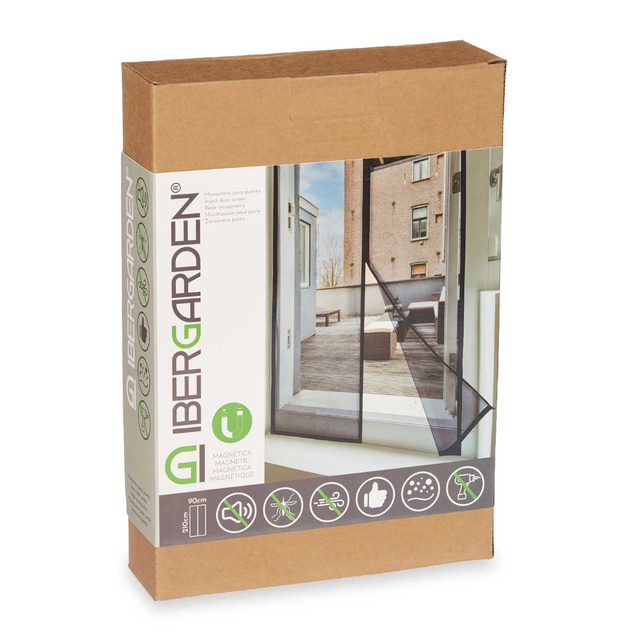 Plasa de tantari click-click magnetica pentru usi, 90 x 210 cm