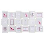 Rama foto colaj 18 fotografii, Alb, 103x53x2 cm, Atmosphera Créateur d'intérieur