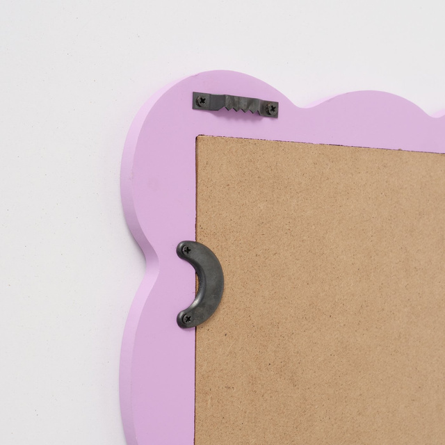 Oglinda de perete FLUCTUS cu cadru ondulat, inaltime 50 cm