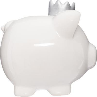 Pușculiță cu coroană, alb