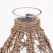 Vaza din sticla cu sfoara impletita, Ø 24 cm