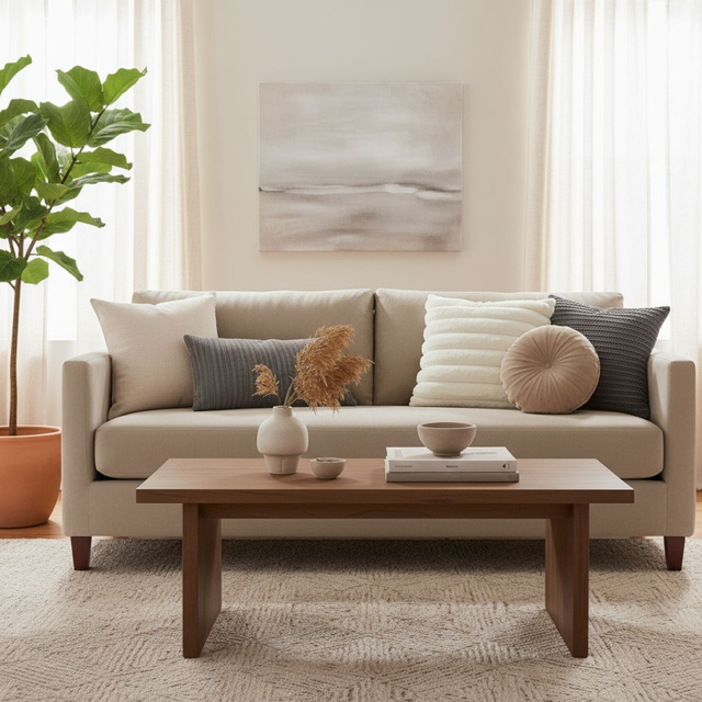 Pernă decorativă 45 x 45 cm, albă