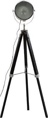 Lampă cu 3 picioare, înălțime 152 cm, neagră