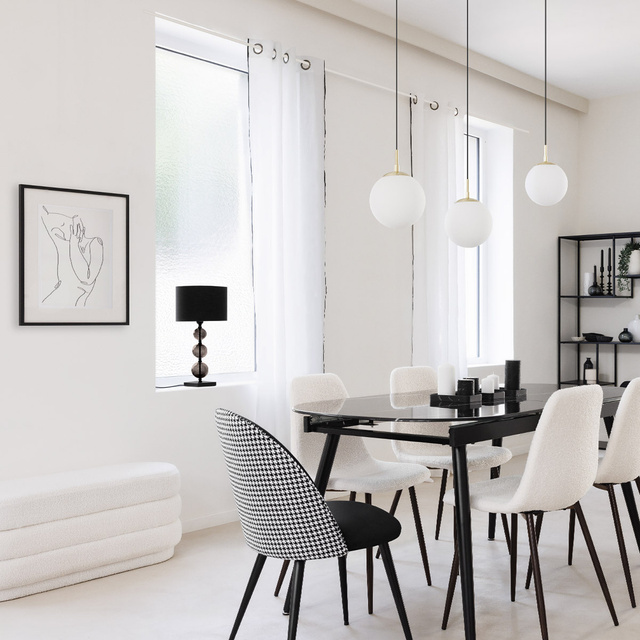 Lampă de masă ALMA, înălțime 52 cm, neagră