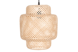 Plafoniera din țesătură de bambus, Ø 30 cm 