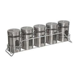 Set recipiente pentru condimente, 5 bucati, inox