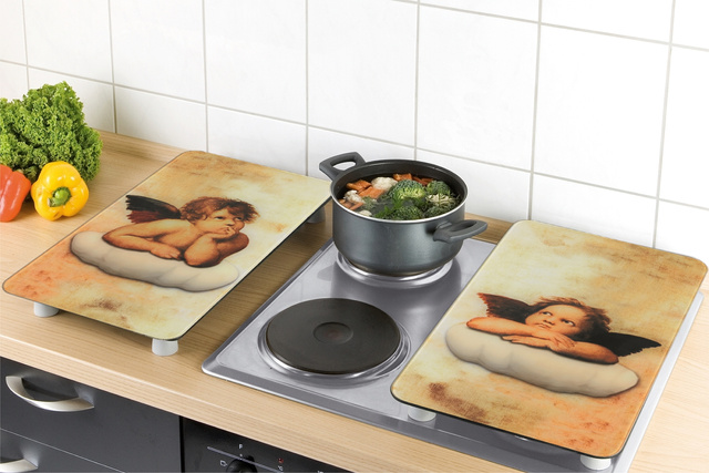 Set 2 plite de protectie pentru aragaz ANGEL