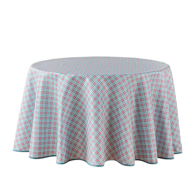 Față de masă rotundă ALIANOR din poliester, Ø 180 cm