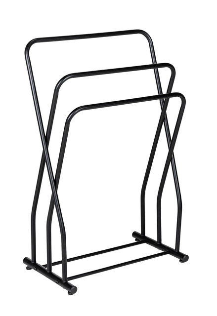 Suport pentru prosoape cu 3 bare, otel, negru, GRANELLI, WENKO