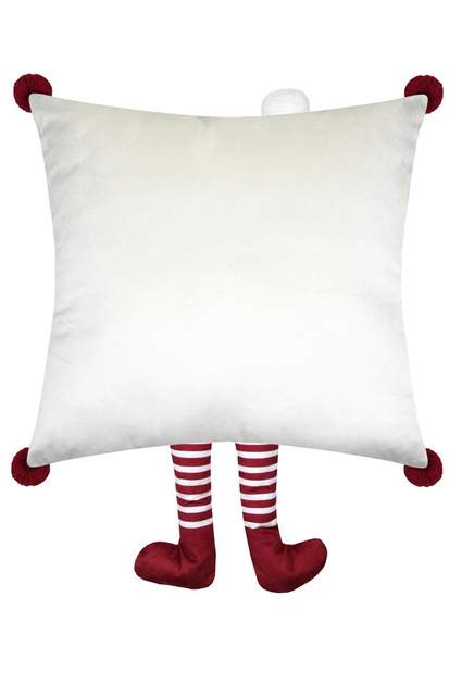 Perna de Crăciun KLAUS, cu barbă și picioarele lui Moș Crăciun, 45 × 45 cm