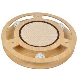 Jucarie interactiva pentru pisici, Ø 35 cm, cu bile si spatiu abraziv