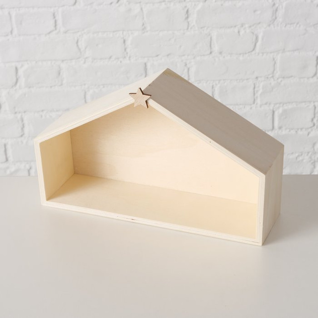 Icoană minimalistă de Crăciun în alb NALUA, 10 figurine