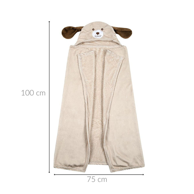 Pătură cu glugă LEO, 100 x 75 cm