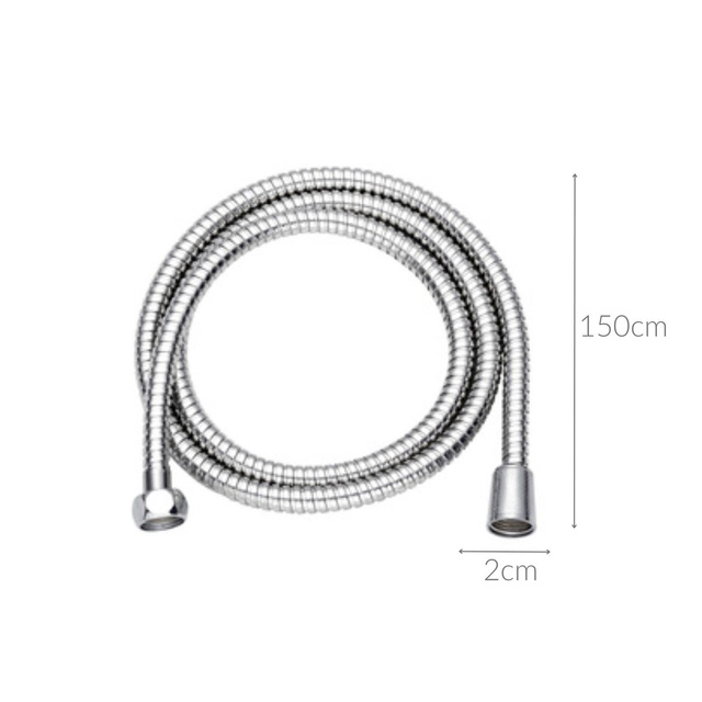 Furtun de duș HYDRO din oțel inoxidabil, 1,5 m